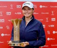 Westborough native Alexa Pano celebrates her first LPGA Tour win on her 19th birthday.