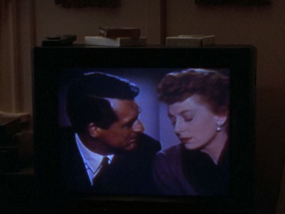 "An Affair to Remember" playing on the TV.