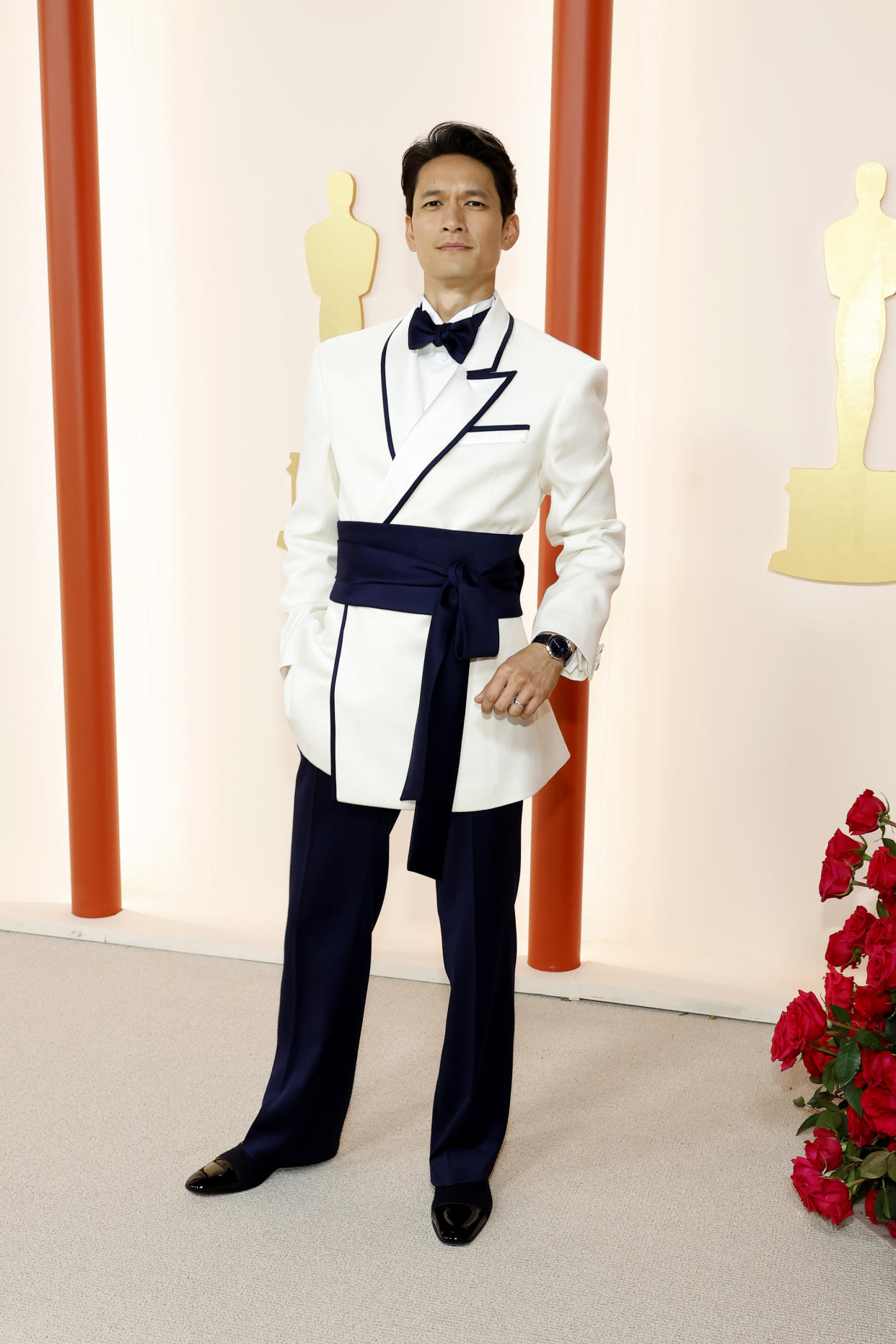 HOLLYWOOD, CALIFORNIA - MARCH 12: Harry Shum Jr. attends the 95th Annual Academy Awards on March 12, 2023 in Hollywood, California. (Photo by Mike Coppola/Getty Images)