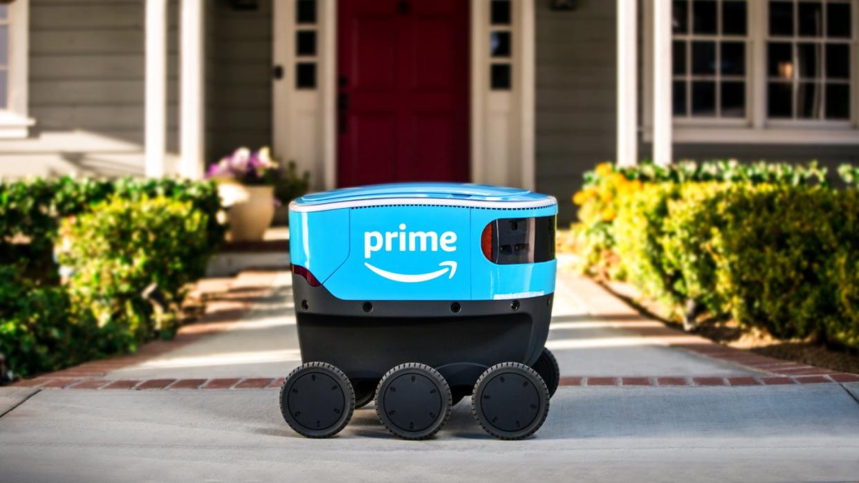 Amazon testet kleine Lieferroboter in der Nähe von Seattle. Amazon/dpa