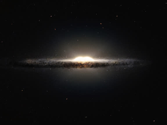 Artist's impression of the central bulge of the Milky Way.