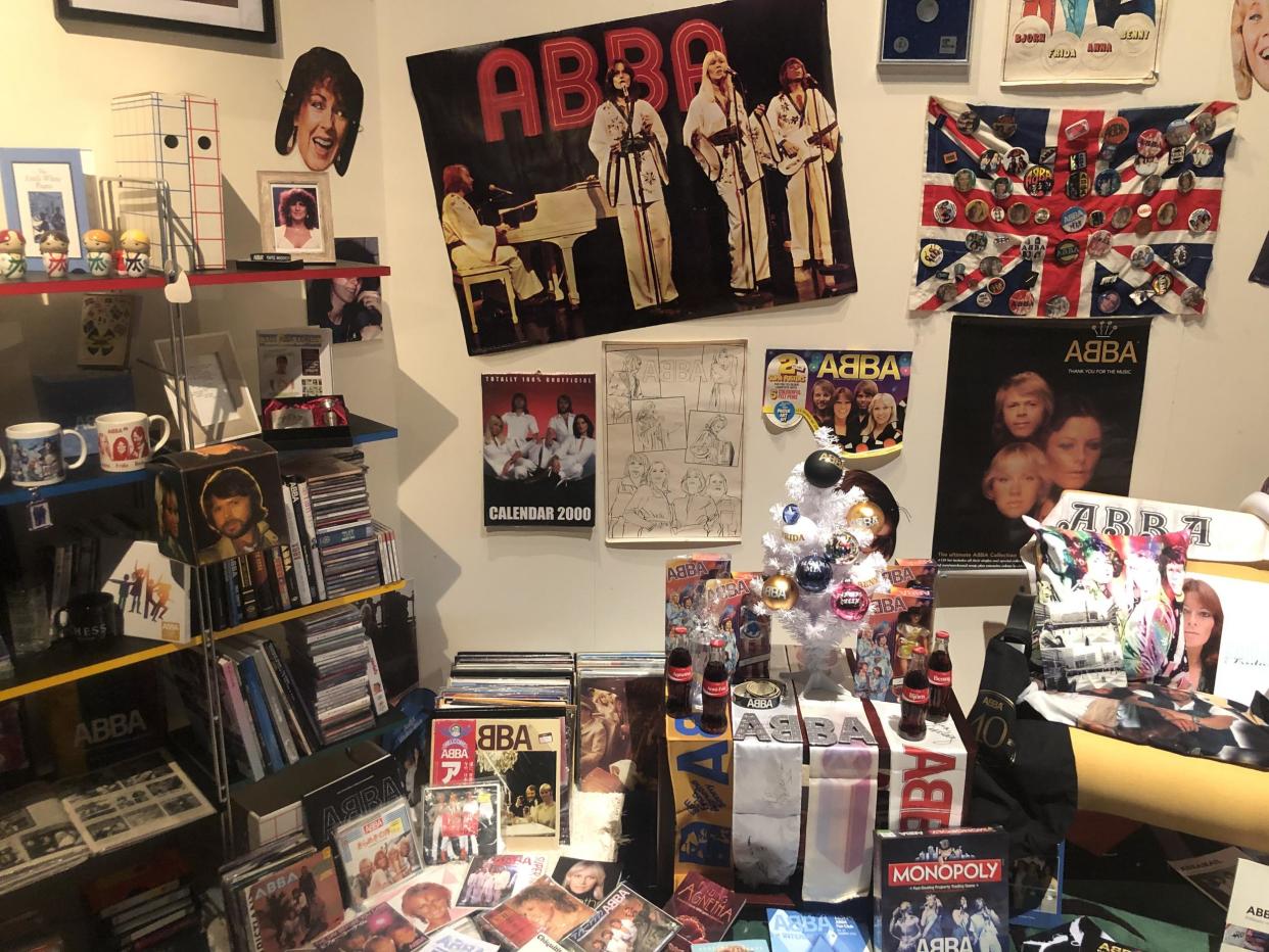 Winner takes it all: the recreated Abba room of Andrew Boardman: Simon Calder