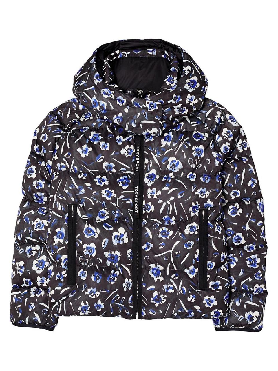 <p><strong>Tory Burch</strong></p><p>saksfifthavenue.com</p><p><strong>$458.00</strong></p><p>Florals for winter? Groundbreaking. Particularly when paired with this cozy (and reversible!) puffer jacket. </p>