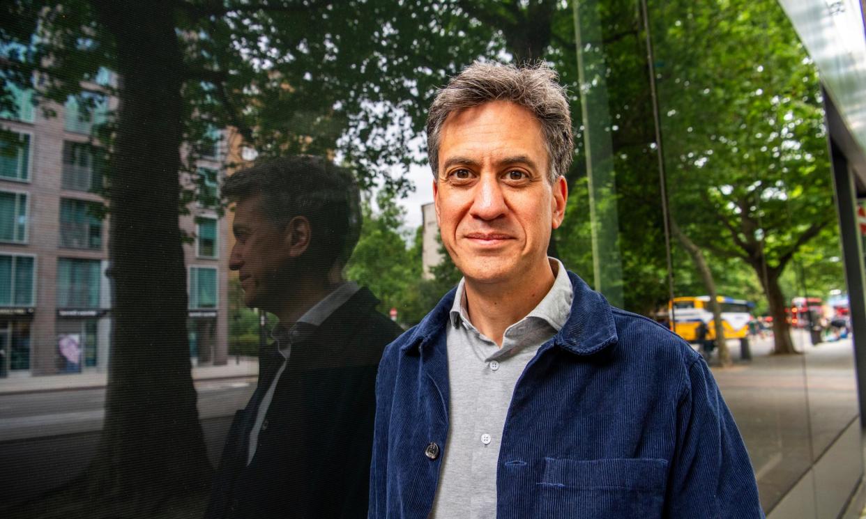 <span>Ed Miliband says that climate is the front line in the battle against the populist right across the world.</span><span>Photograph: Jill Mead/The Guardian</span>