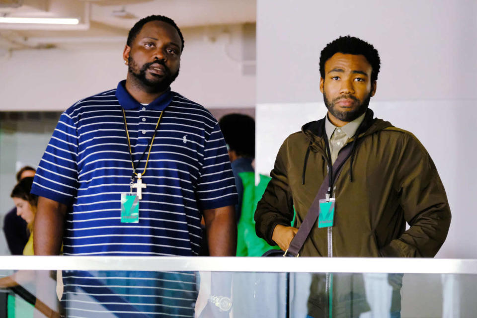 Brian Tyree Henry and Donald Glover in "Atlanta." (Photo: FX)