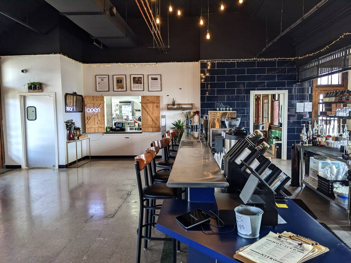 View of the coffee counter at LongStory and the ordering window at Clara B’s at 732 S. Illinois St. in Belleville Jennifer Green/jgreen@bnd.com