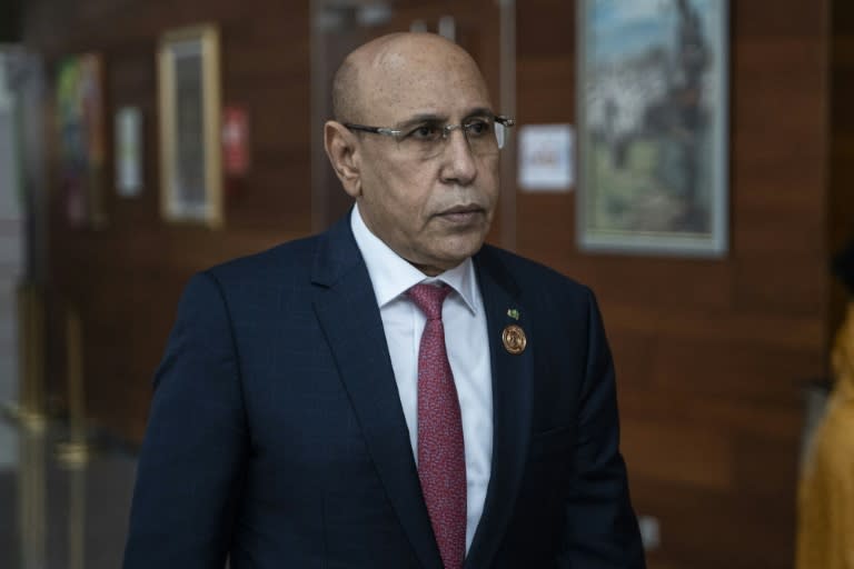 Mauritania President Mohamed Ould Ghazouani said he would run for a second term in June presidential elections (Amanuel Sileshi)