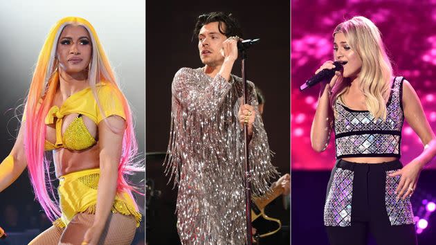 Cardi B, Harry Styles and Kelsea Ballerini are just a few of the performance artists who have had items thrown at them.