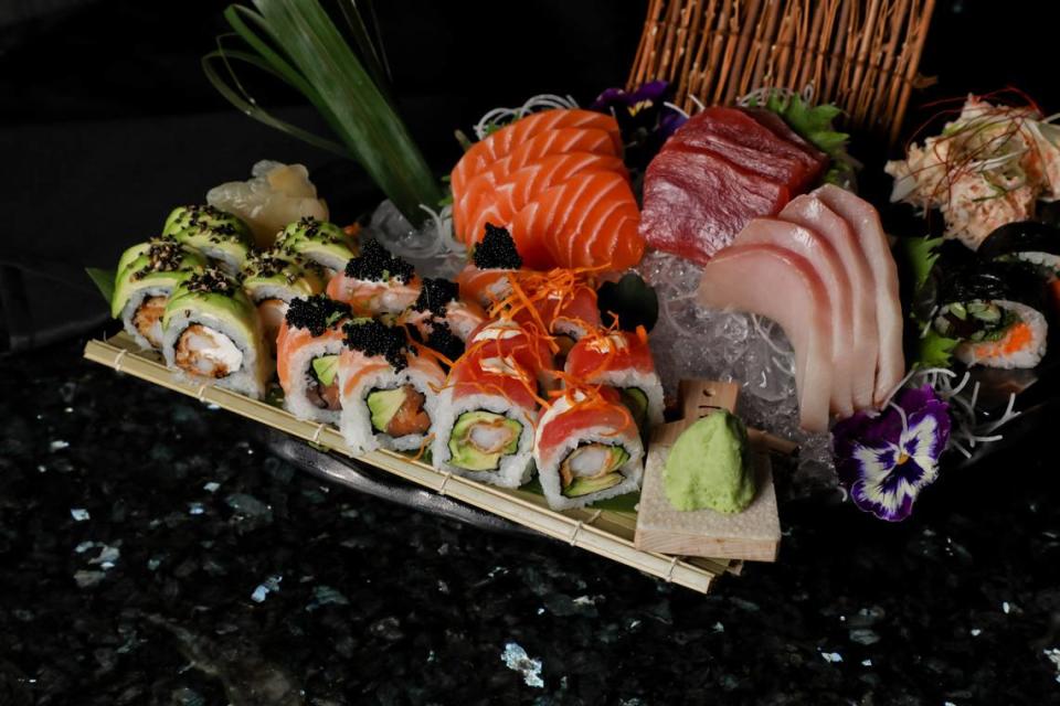 Sushi and sashimi play a large role in Okami’s menu.