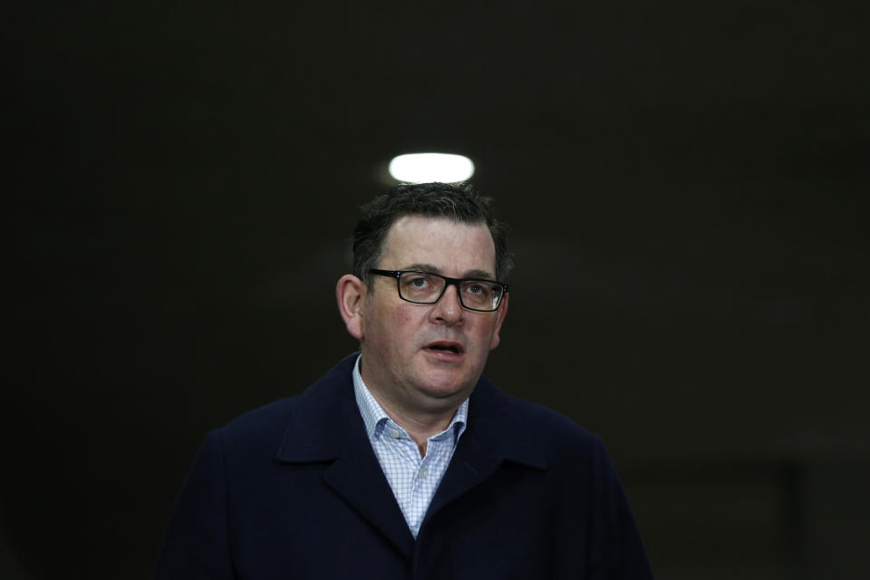 Victorian Premier Daniel Andrews struck an ominous tone ahead of the weekend. Source: Getty