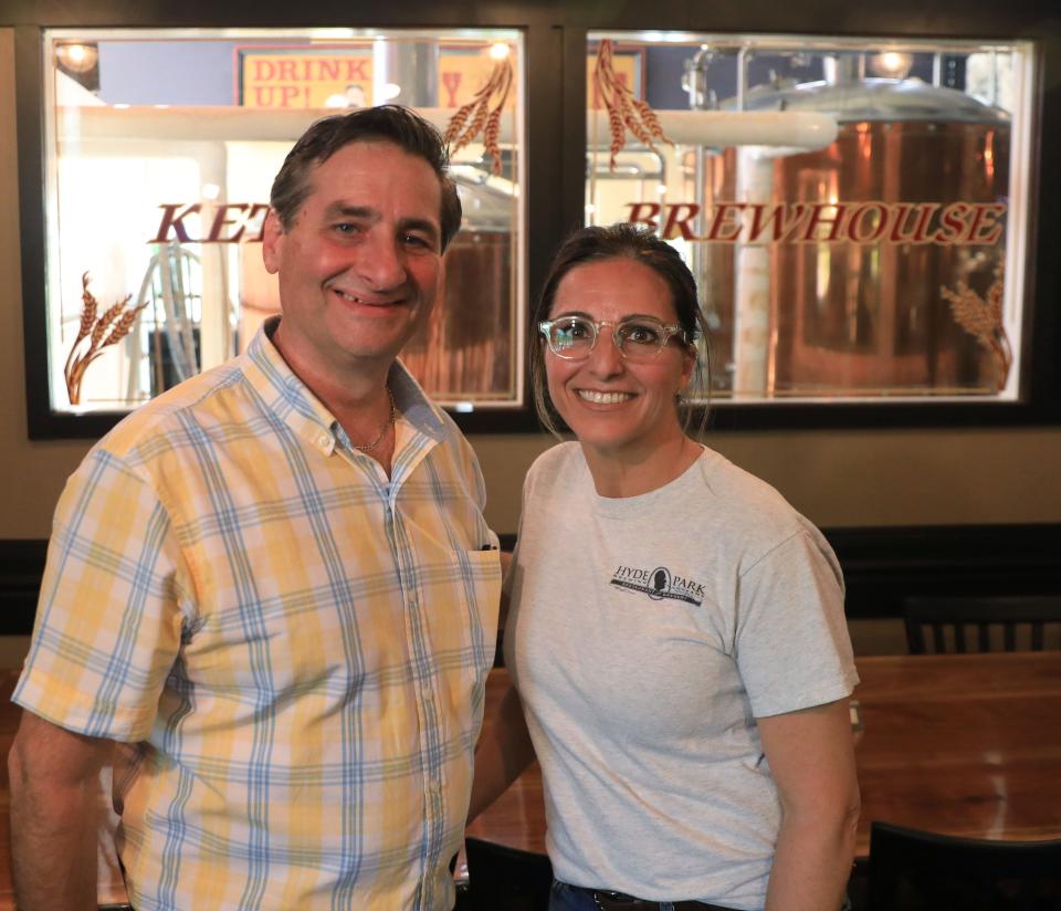 Richard and Angela Barone, co-owners of Hyde Park Brewing Company, on June 15, 2022. They announced through a Facebook post that they will cease operation on June 18th. 