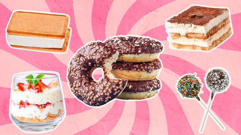 Donuts with other desserts