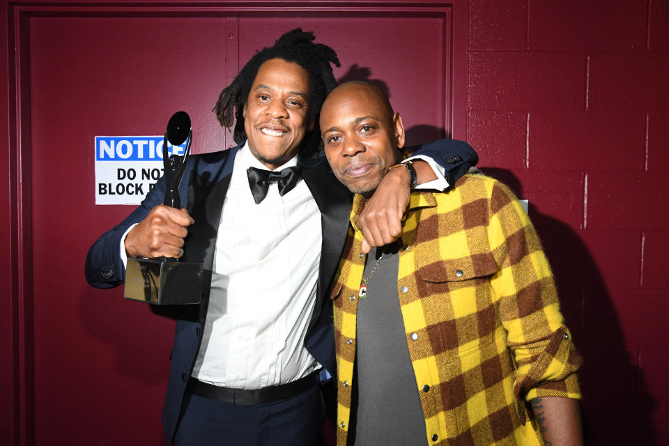 Jay-Z shared his thoughts on Dave Chappelle's controversial comedy special. (Photo: Kevin Mazur/Getty Images for The Rock and Roll Hall of Fame )