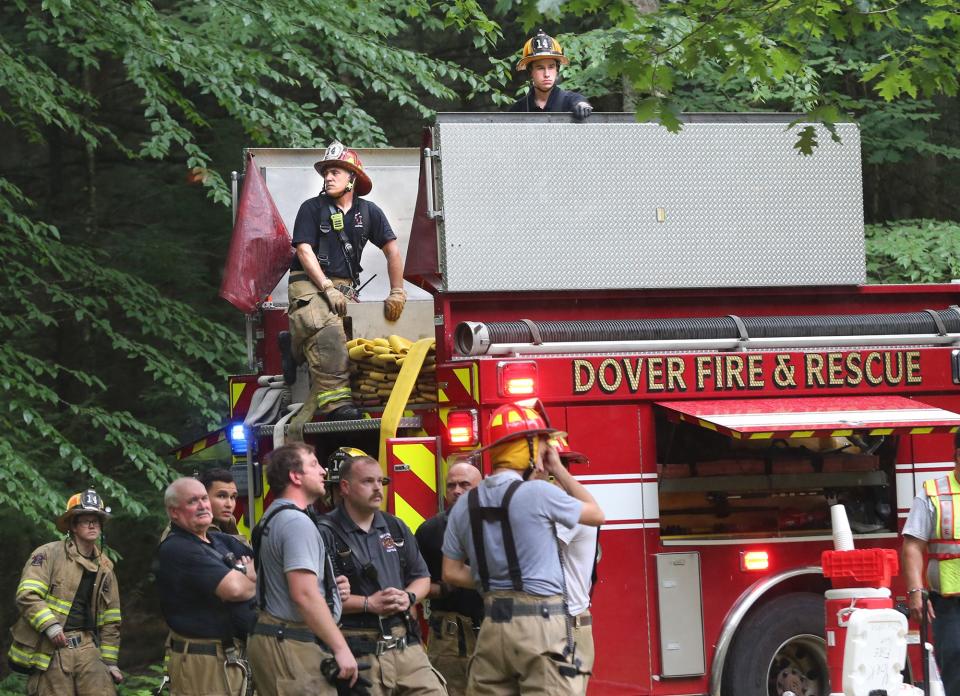Dover firefighters as well as mutual aid from other communities responded to a fire at 38 Watson Road Tuesday, June 28, 2022.