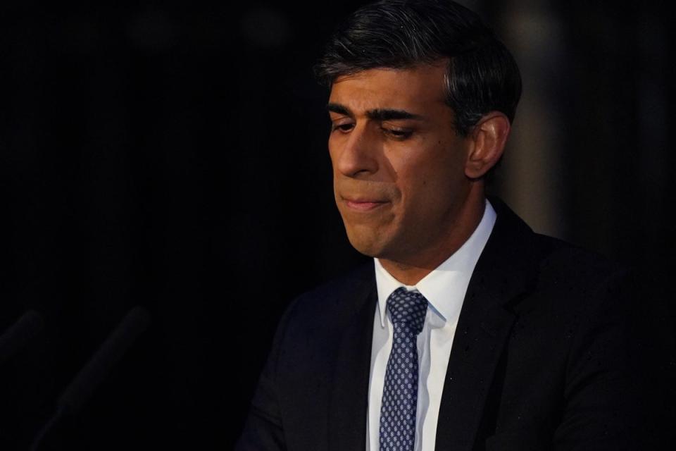 Prime Minister Rishi Sunak (Jordan Pettitt/PA) (PA Wire)