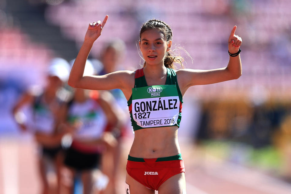 Alegna Gonzalez saltó a la escena tras conquistar la medalla de oro en los 10 mil metros de marcha en el Campeonato del Mundo sub 20 del 2018 , en Tampere, Finlandia.  (Foto: Stephen Pond/Getty Images para IAAF)
