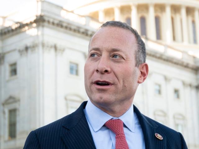 Democratic Rep. Josh Gottheimer of New Jersey outside the Capitol on October 21, 2021.