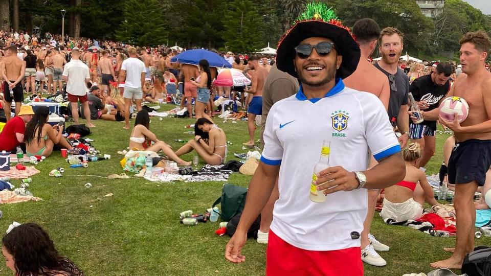 Thousands of revellers decended upon the iconic Bronte Beach for Christmas Day celebrations in the sun. Picture: Instagram