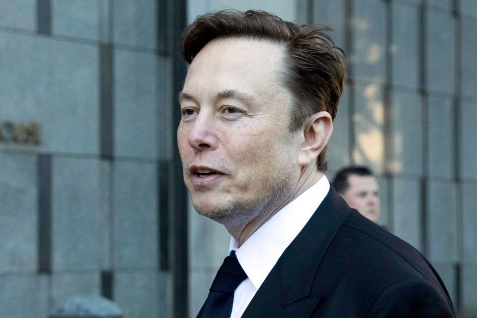 Elon Musk testified at a civil trial in San Francisco last month (Associated Press)