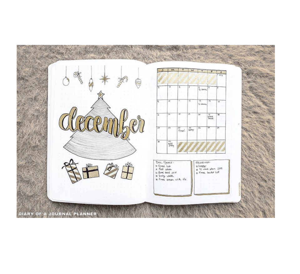 <p>Start the month off on a good foot with a two-page spread that lets you look at the whole span at a glance. This concept, from <a href="https://diaryofajournalplanner.com/" rel="nofollow noopener" target="_blank" data-ylk="slk:Diary of a Journal Planner;elm:context_link;itc:0;sec:content-canvas" class="link ">Diary of a Journal Planner</a>, has a calendar-style block for daily appointments, plus boxes for goals and priorities to really dig down on what needs to get done. </p>