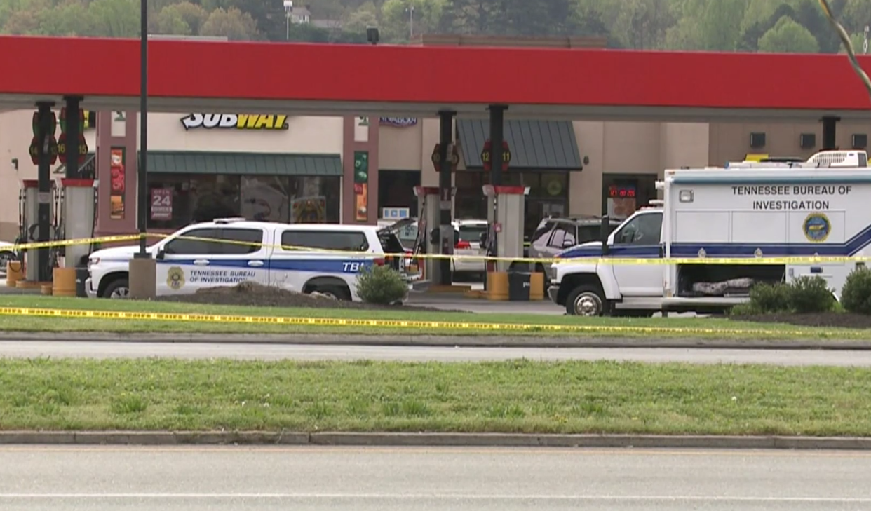 A truck driver stabbed four women at a Pilot Travel Centre near Knoxville, Tennessee, before being shot by a law enforcement officer. Three of the victims died at the scene: WBIR