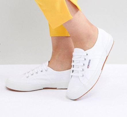 Superga 2750 classic canvas trainers in white