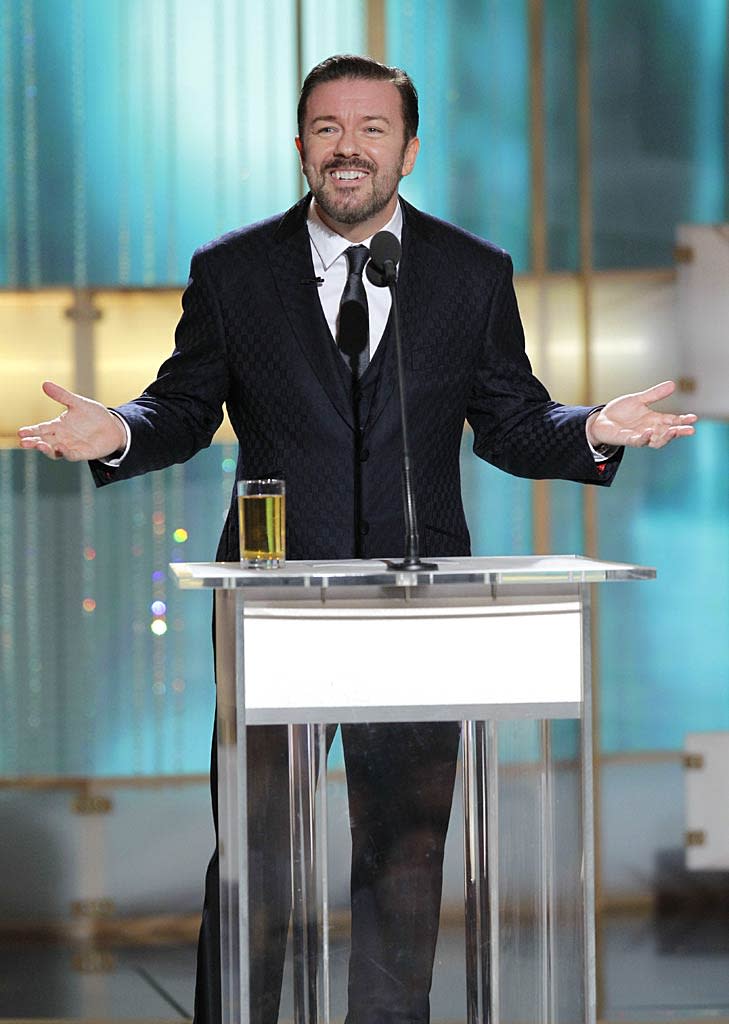 Ricky Gervais Hosting Golden Globes