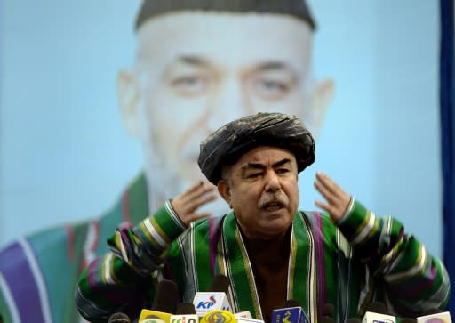 Afghan vice president Abdul Rashid Dostum has urged supporters to oppose the election result