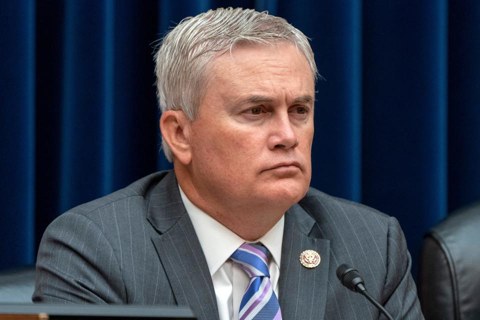 House Oversight Committee Ranking Member Rep. James Comer Jr., R-Ky., listens during a hearing on Wednesday, June 22, 2022, on Capitol Hill in Washington.