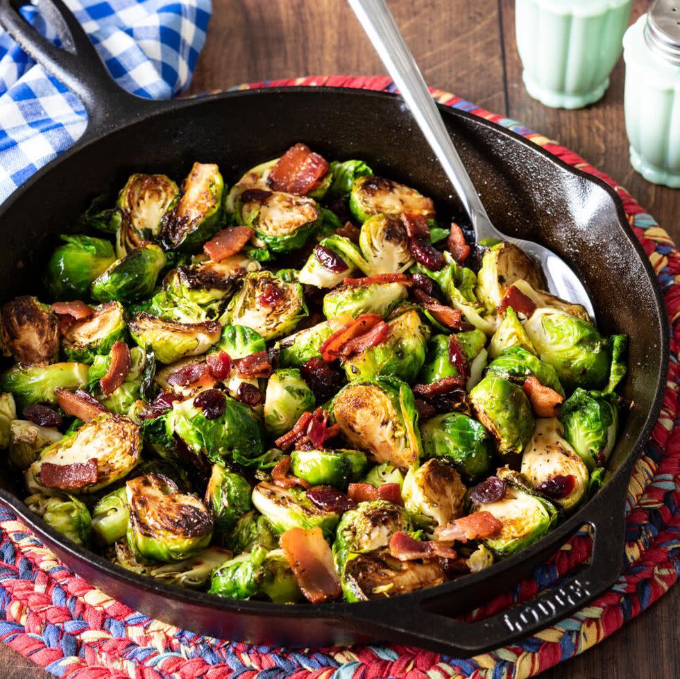 maple bacon brussels sprouts fall recipe