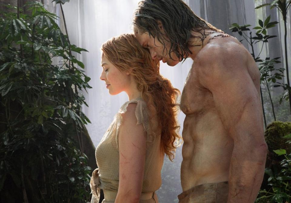 Margot Robbie and Alexander Skarsgard in ‘The Legend of Tarzan’