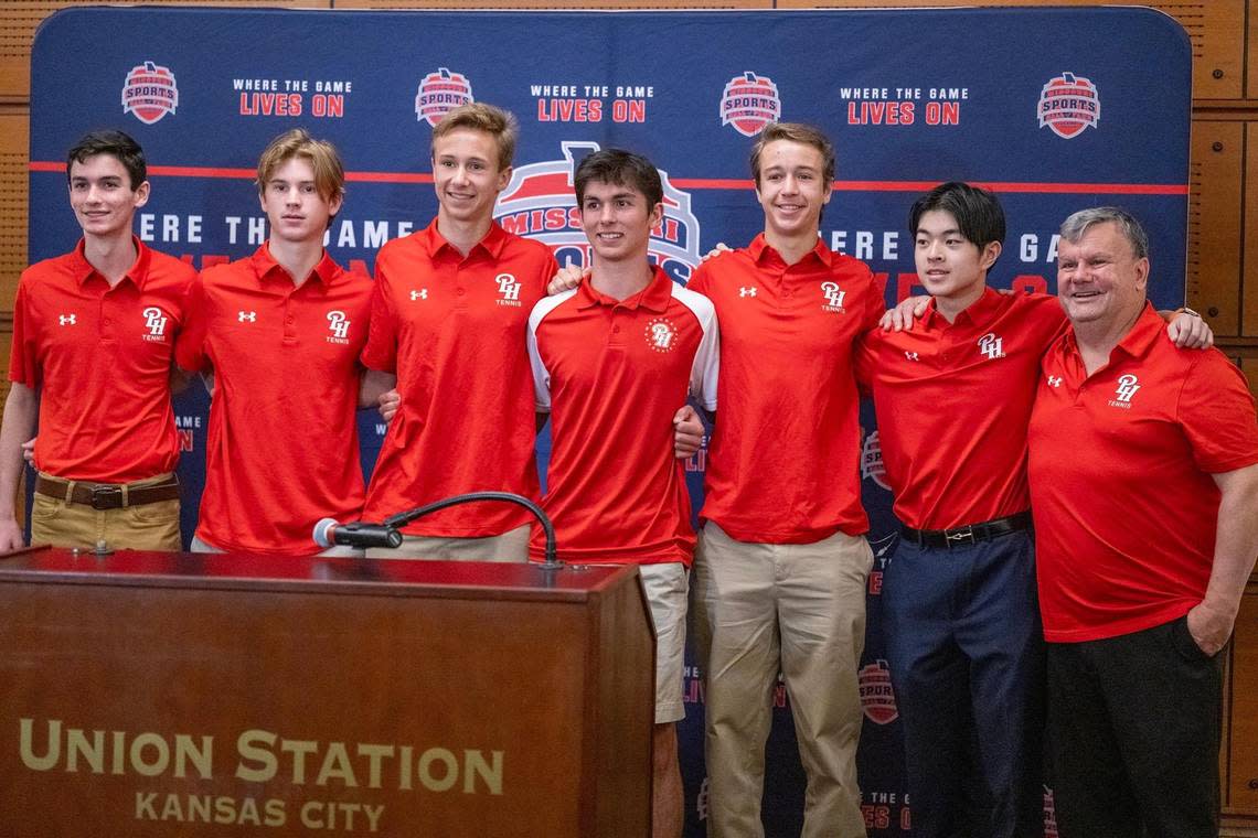 The Pembroke Hill boys tennis program was inducted into the Missouri Sports Hall of Fame on Wednesday, March 20, 2024, during a ceremony at Union Station in Kansas City.