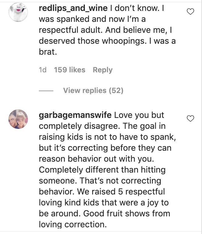 eva mendes parenting ig comments