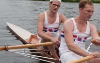 <b>Bert And Dickie (Weds, 8.30pm, BBC1) </b><br><br> Taking a break from playing an alien Timelord, Matt Smith portrays a very human character in a stirring biopic of Bert Bushnell and Dickie Burnell, who won rowing gold for Britain in the 1948 London Olympics. It was one of only three golds for GB at the so-called Austerity Games. This film captures the spirit of make-do-and mend as the country tried to get back on its feet after the War, as well as the class divisions and conflicts that plagued all areas of British life. Bert (Smith) is a dockworker from Southampton, Dickie (Sam Hoare) went to Eton and Oxford, and was the son of an Olympic gold medallist. The tensions, in both personal and class, are powerful, but so is the desire to overcome them. Rousing stuff, with two great main performances. Aside from anything else, Smith looks the dead spit of Bert in his geeky glasses and little hat.