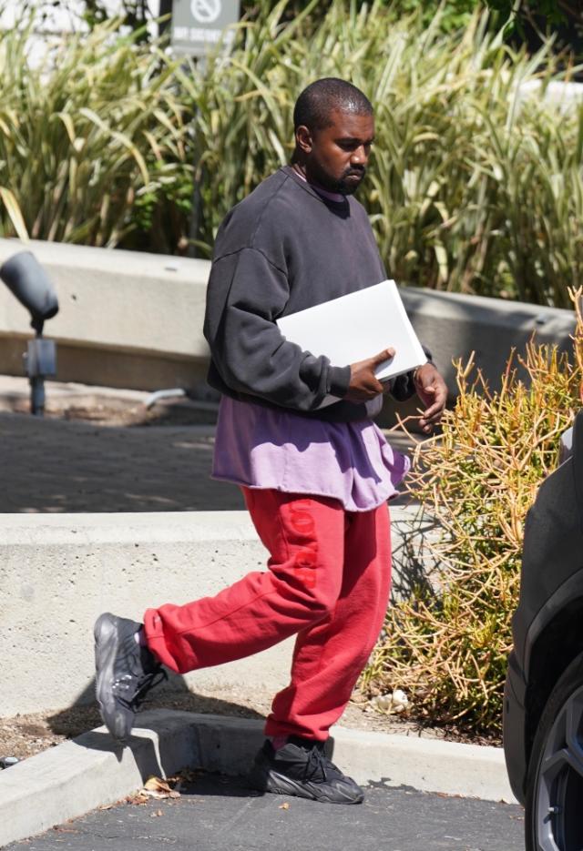 Kanye West Casually Steps Out in an Unreleased Adidas Yeezy