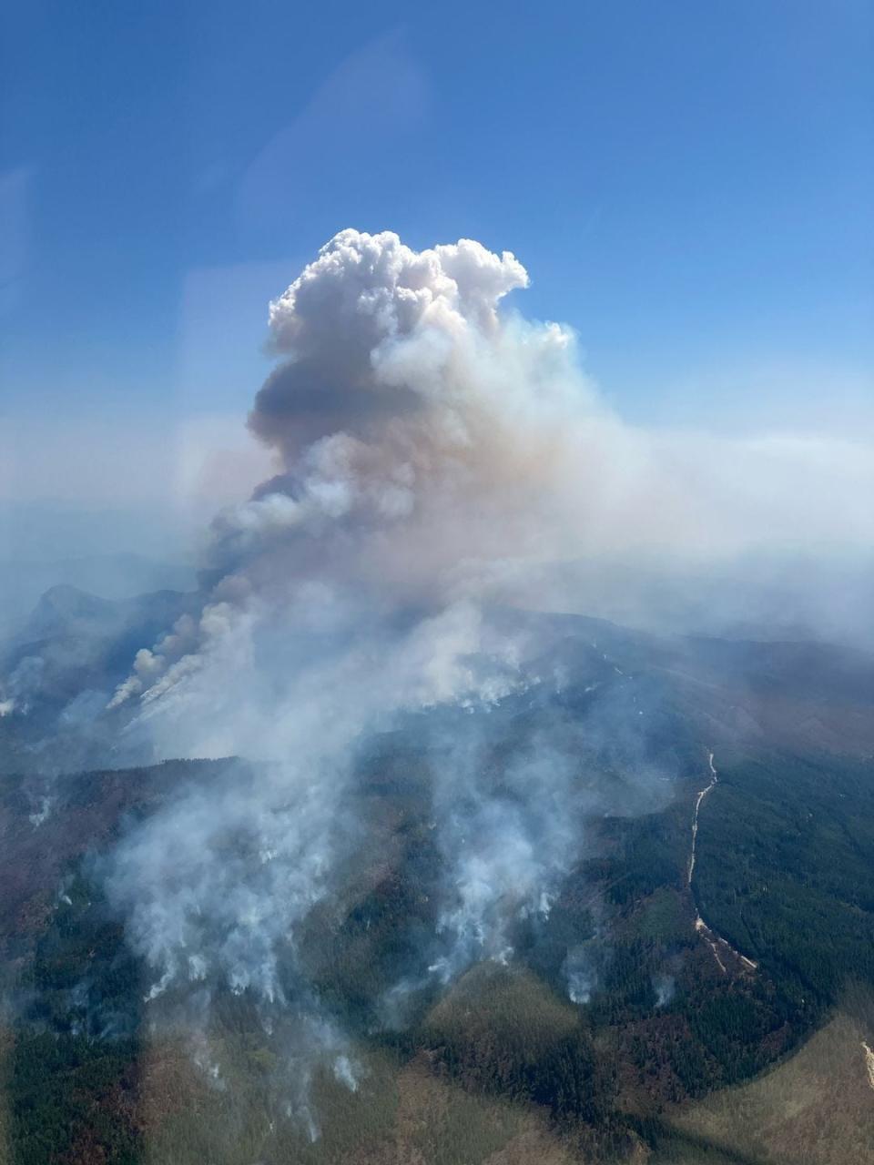 Aerial ignitions Friday burnt out to increase fireline depth near Game Lake and in the southeast corner of the fire, generating smoke in both areas.