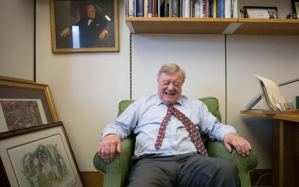 Ken Clarke, the Tory former chancellor, is pictured in Parliament on November 5, 2019  - Stefan Rousseau/PA
