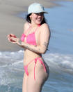 <p>Noah Cyrus hits the beach in Miami ahead of the New Year on Dec. 29. </p>