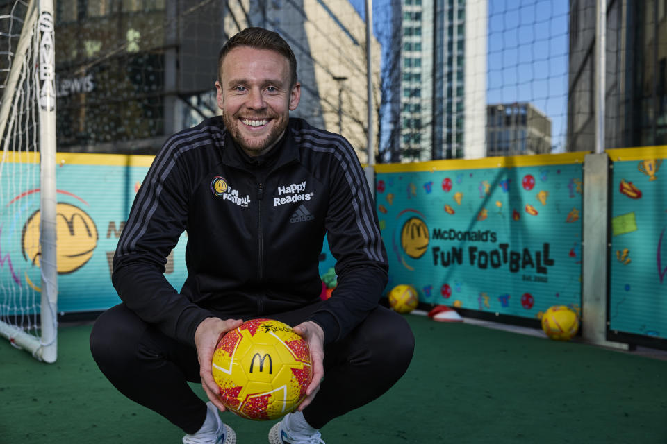 Chris Gunter spoke to PA at a McDonald’s Fun Football event (McDonald’s handout/PA)