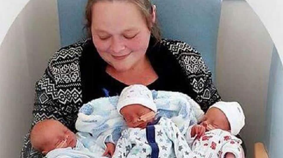 Sarah Owen lost two of her triplets after they died in their beds. Source: Facebook