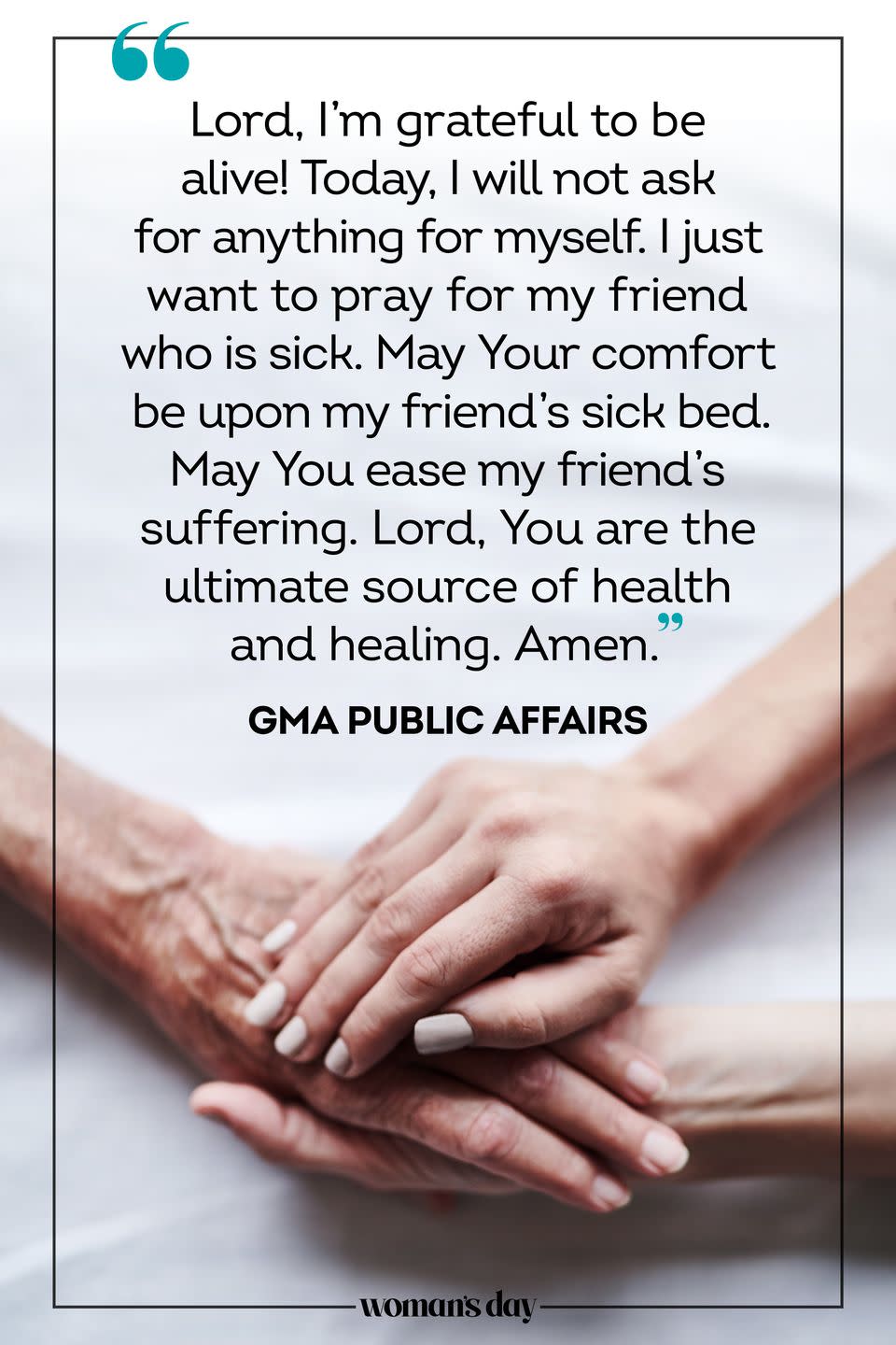 prayers for a friend gma public affairs