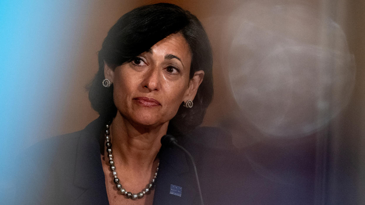 Rochelle Walensky, director of the U.S. Centers for Disease Control and Prevention (CDC), attends a Senate Health, Education, Labor, and Pensions Committee hearing at the Dirksen Senate Office Building in Washington, D.C., U.S., July 20, 2021. (Stefani Reynolds/Pool via Reuters)