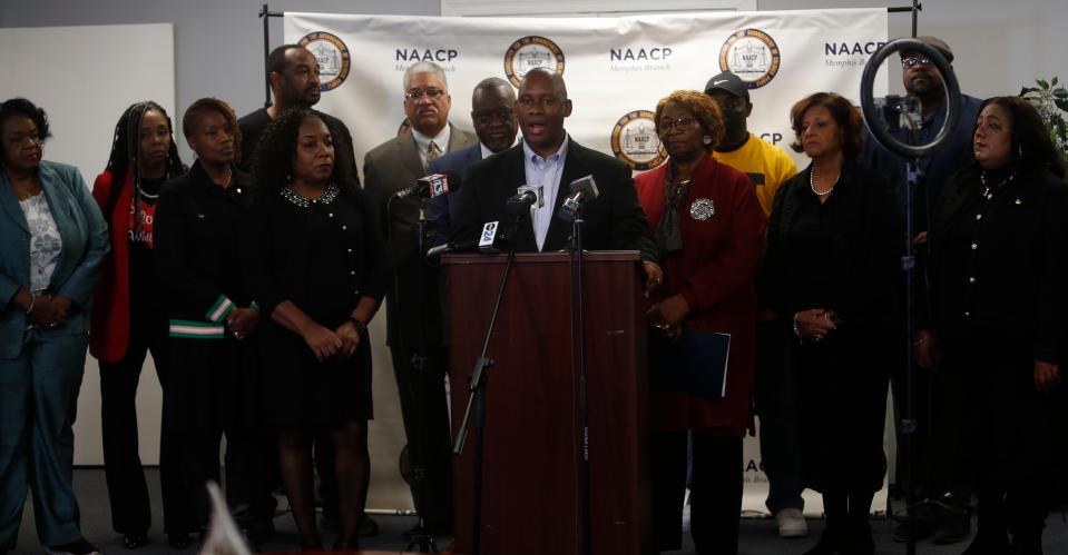 Commissioner Van Turner spoke at a press conference hosted by the NAACP Memphis Branch office on Sunday in relation to the beating death of Tyre Nichols by the Memphis Police Department.