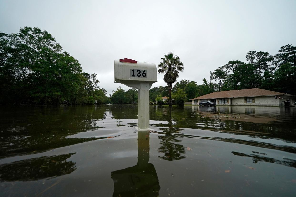 Tropical Storm Claudette flooded a neighborhood in Slidell, La., on June 19, 2021. The state has been hit with multiple weather-related disasters over the years as climate change creates more extreme rainfall.