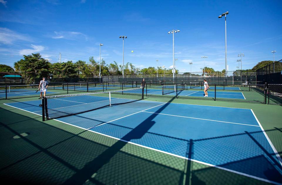 John Prince Park pickleball courts in Lake Worth Beach are operated by the county.