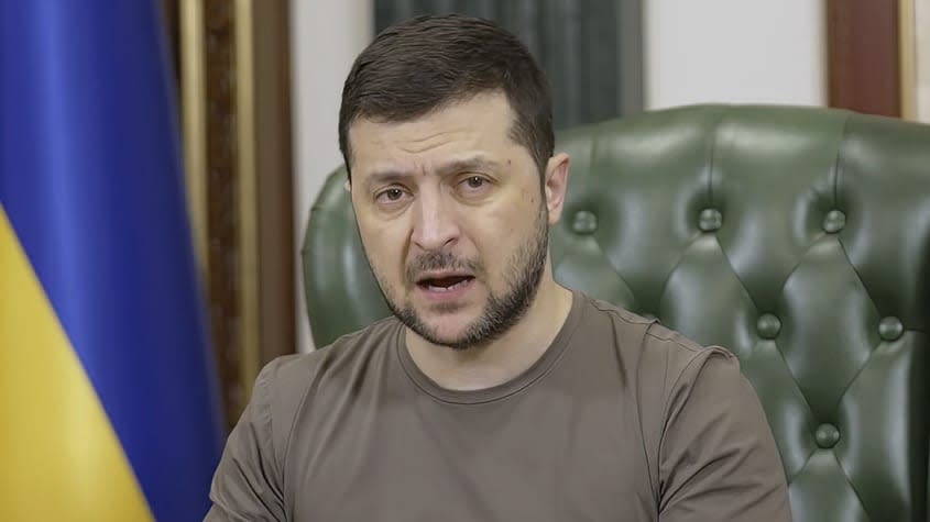 Ukrainian President Volodymyr Zelensky.