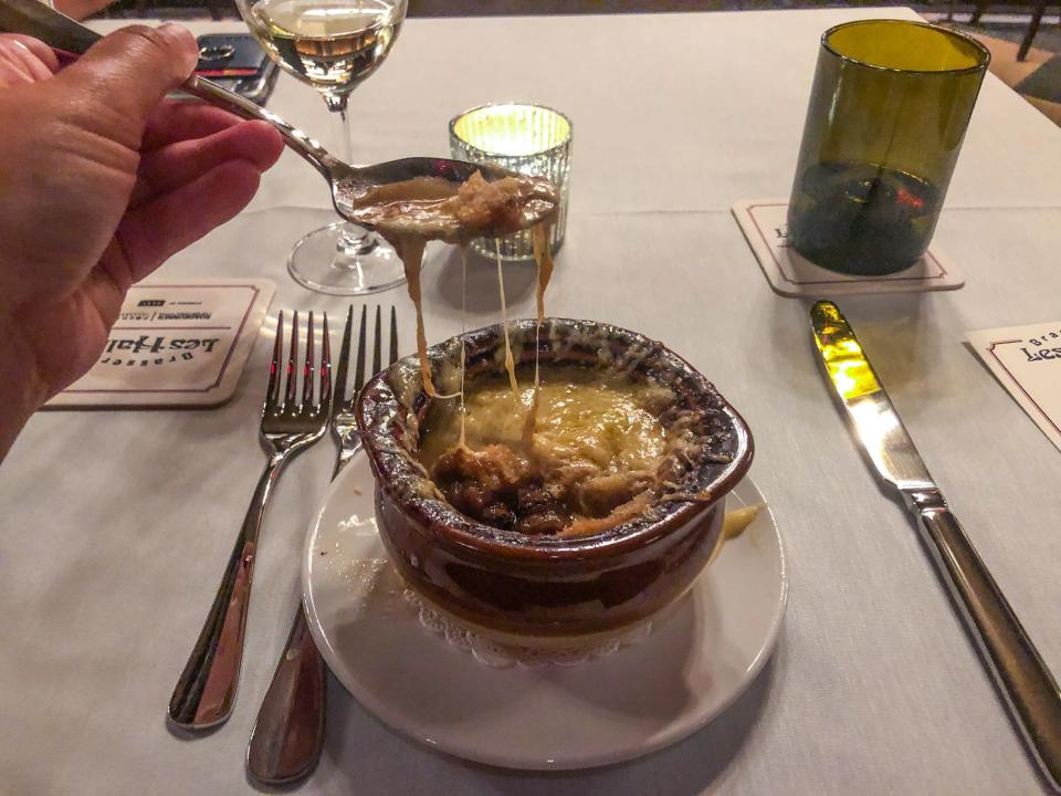 French Onion Soup at Les Halles