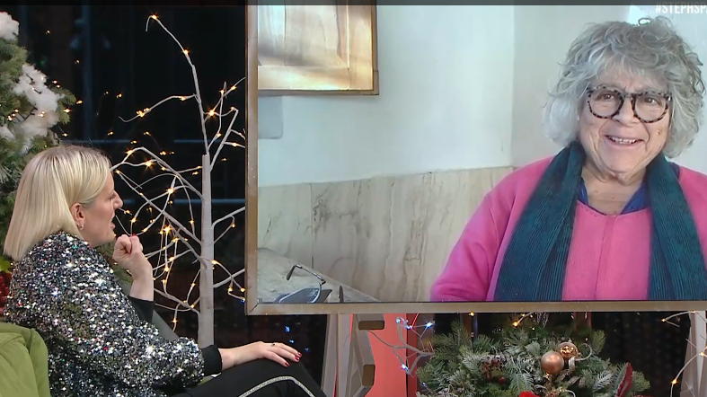 Miriam Margolyes told the presenter the comment was 'rude'. (Channel 4 screengrab)