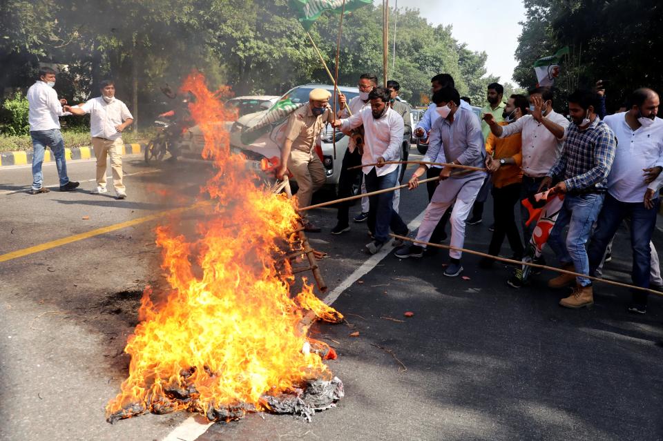 Protest after the death of a rape victim in New DelhiREUTERS