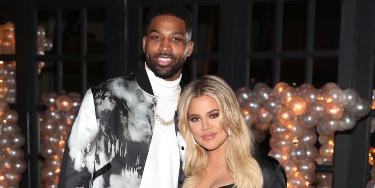 los angeles, ca march 10 tristan thompson and khloe kardashian pose for a photo as remy martin celebrates tristan thompsons birthday at beauty essex on march 10, 2018 in los angeles, california photo by jerritt clarkgetty images for remy martin